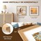 16x16 Oak Picture Frame with 12x12 White Mat, Tempered Glass, Natural Oak Wood Frame, Vertical and Horizontal Display for Wall and Table, Display Photos Arts Posters Certificates, Set of 3